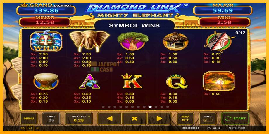 Diamond Link: Mighty Elephant машина за игри за пари, слика 7