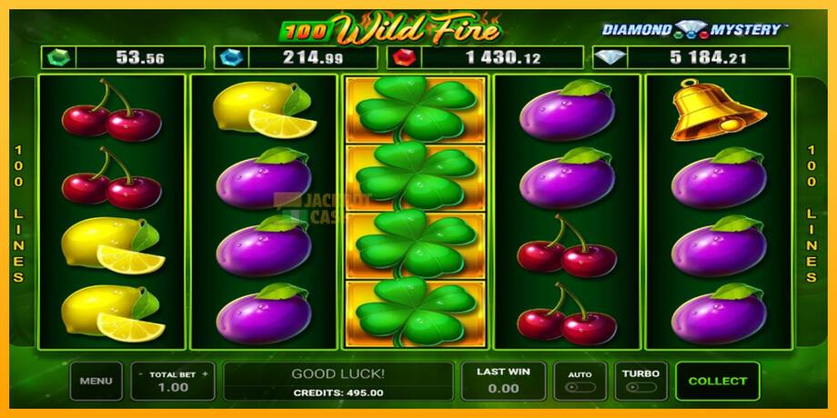 Diamond Mystery 100 Wild Fire машина за игри за пари, слика 3