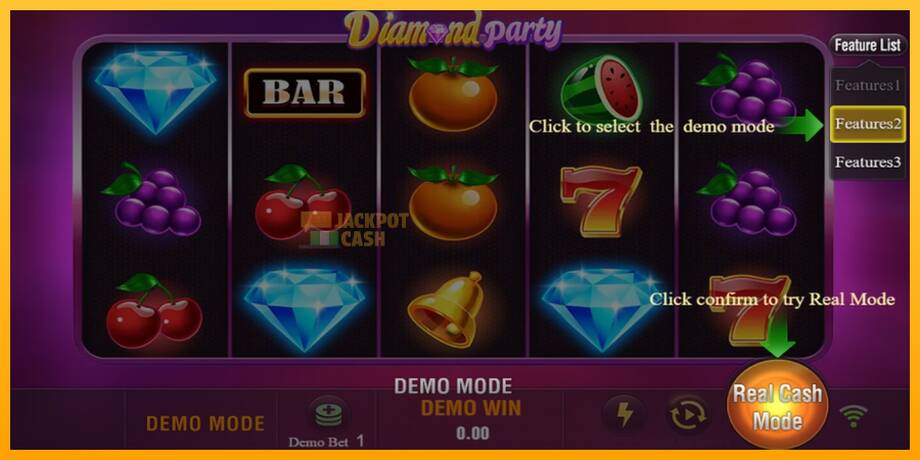 Diamond Party машина за игри за пари, слика 2