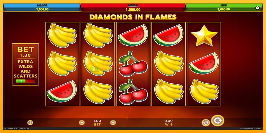 Diamonds in Flames машина за игри за пари, слика 2