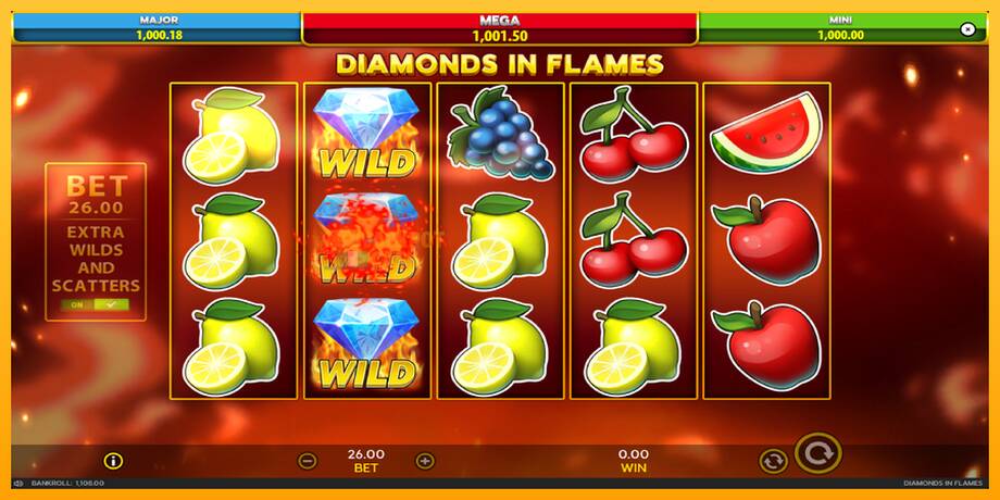 Diamonds in Flames машина за игри за пари, слика 5