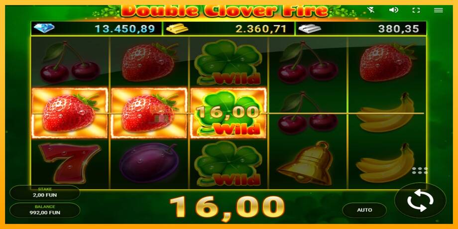 Double Clover Fire машина за игри за пари, слика 3