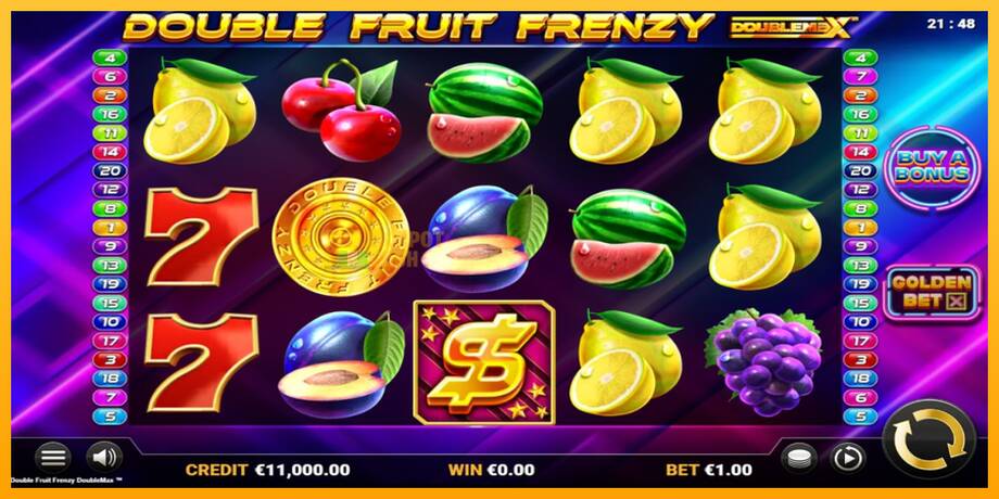 Double Fruit Frenzy DoubleMax машина за игри за пари, слика 1