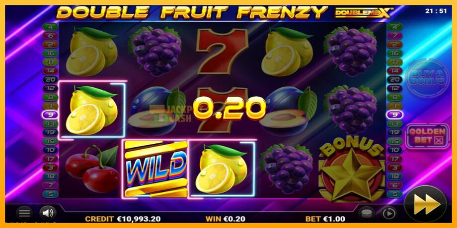 Double Fruit Frenzy DoubleMax машина за игри за пари, слика 4