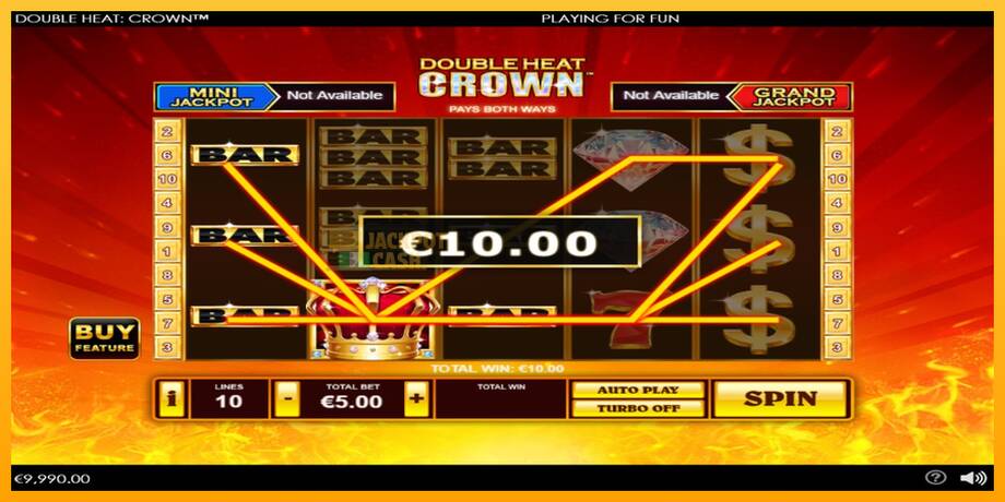 Double Heat: Crown машина за игри за пари, слика 3