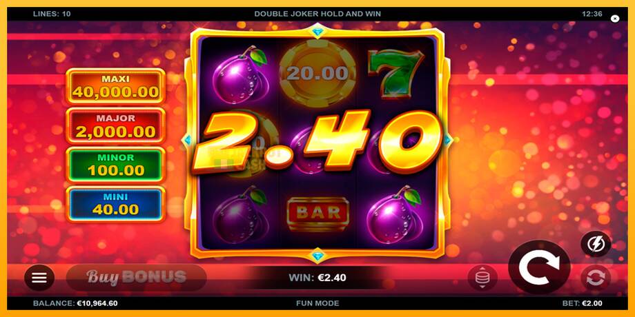 Double Joker Hold and Win машина за игри за пари, слика 3