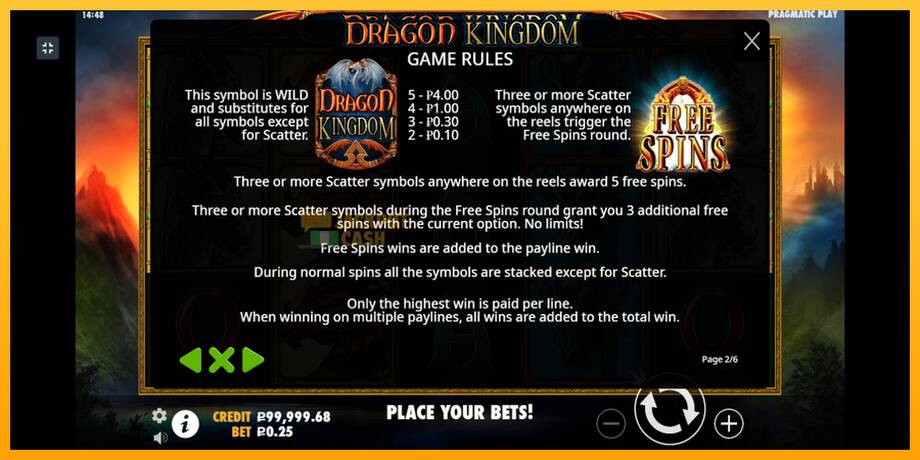 Dragon Kingdom машина за игри за пари, слика 5