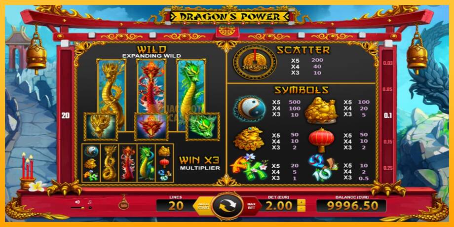 Dragons Power машина за игри за пари, слика 4