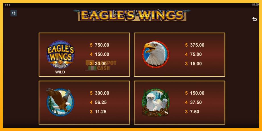 Eagles Wings машина за игри за пари, слика 6