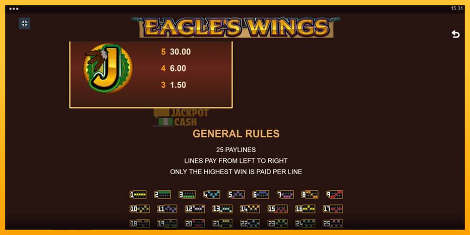 Eagles Wings машина за игри за пари, слика 7