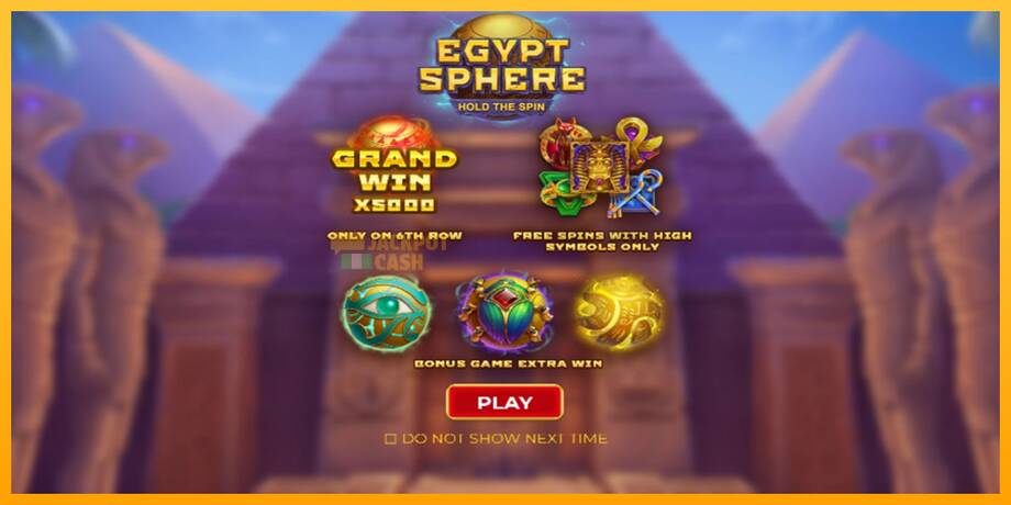 Egypt Sphere машина за игри за пари, слика 1