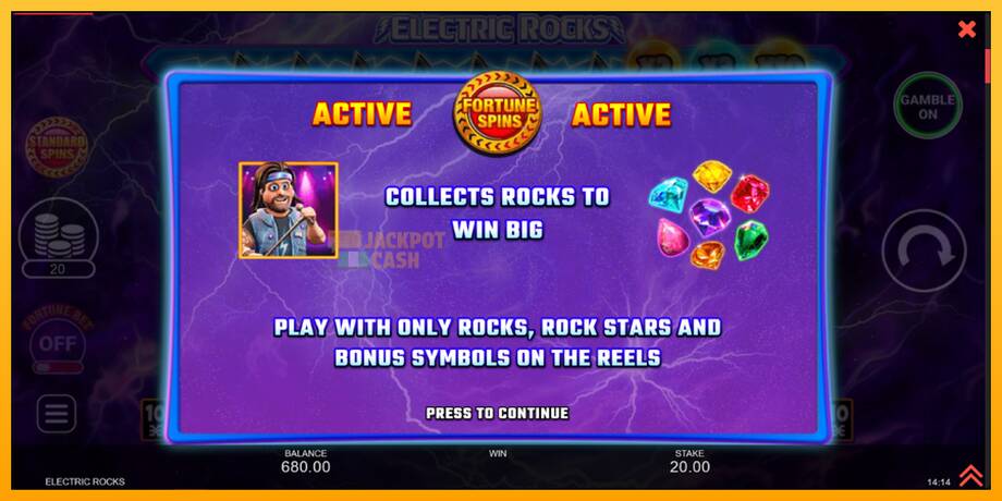 Electric Rocks машина за игри за пари, слика 4