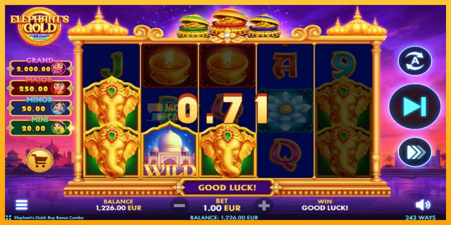 Elephants Gold Buy Bonus Combo машина за игри за пари, слика 3