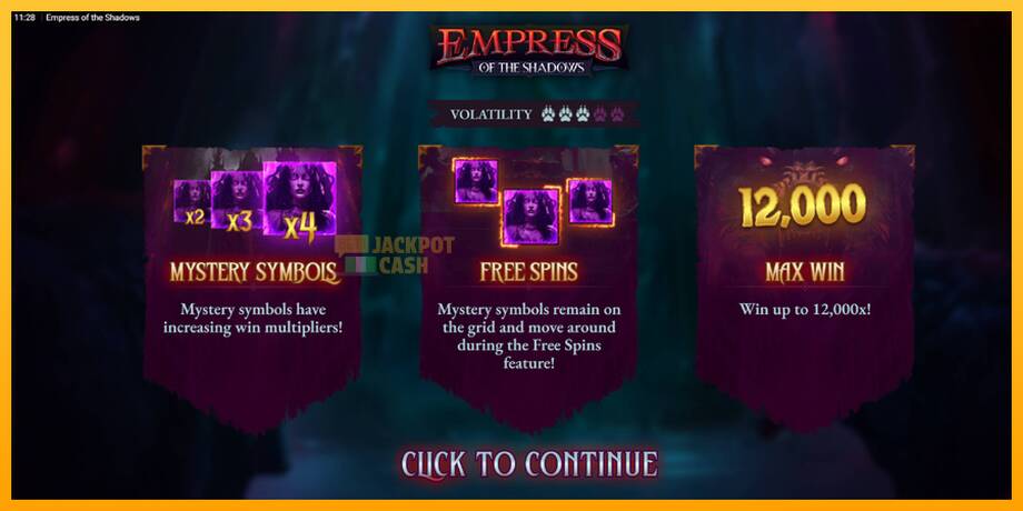 Empress of the Shadows машина за игри за пари, слика 1