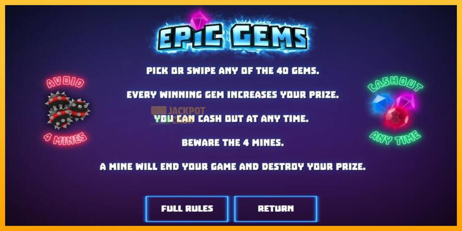 Epic Gems машина за игри за пари, слика 3