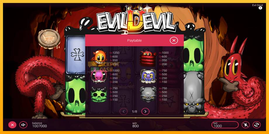 Evil Devil машина за игри за пари, слика 5