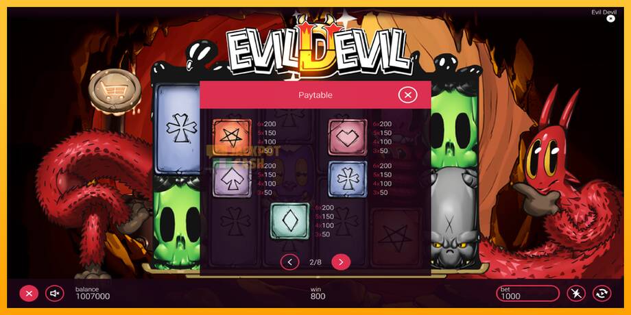 Evil Devil машина за игри за пари, слика 6