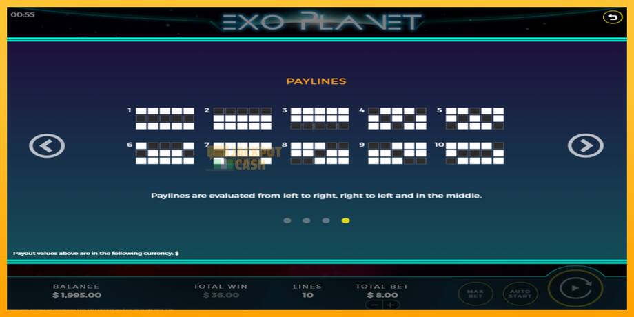 Exo Planet машина за игри за пари, слика 6