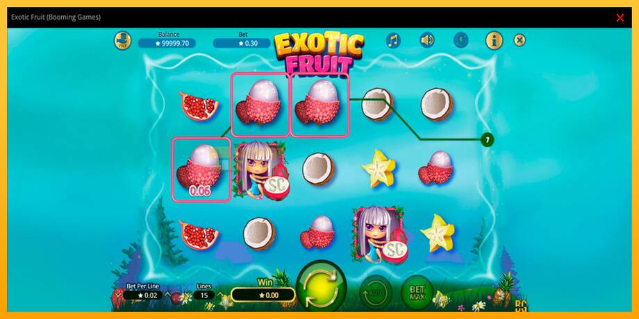 Exotic Fruit машина за игри за пари, слика 3