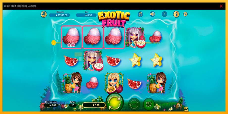 Exotic Fruit машина за игри за пари, слика 4