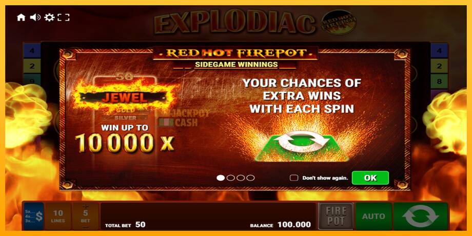 Explodiac Red Hot Firepot машина за игри за пари, слика 1