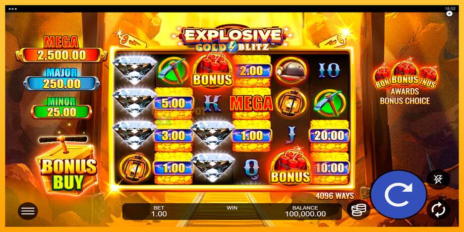 Explosive Gold Blitz машина за игри за пари, слика 1