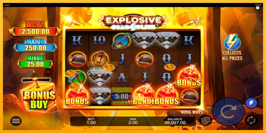 Explosive Gold Blitz машина за игри за пари, слика 2