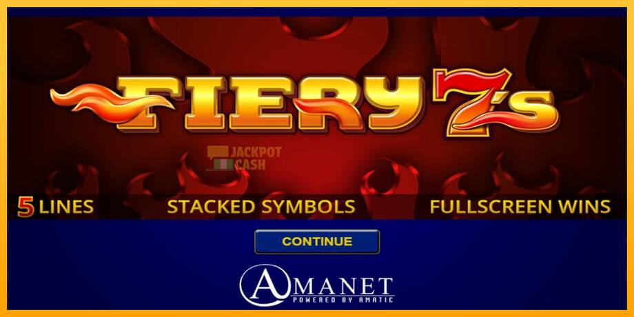 Fiery 7s машина за игри за пари, слика 1