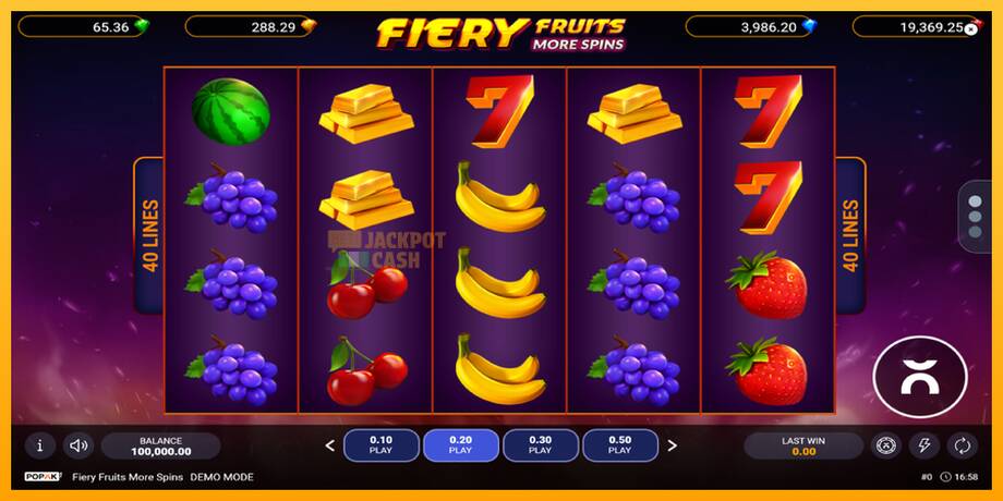 Fiery Fruits More Spins машина за игри за пари, слика 1