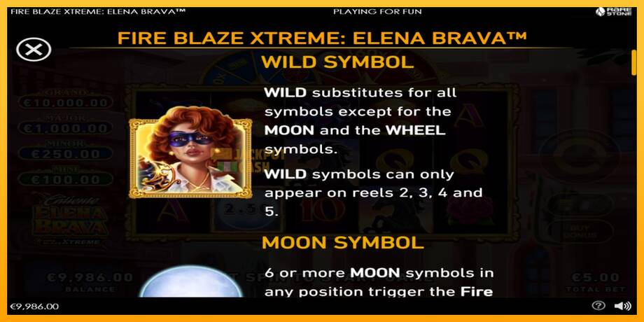 Fire Blaze Extreme: Elena Brava машина за игри за пари, слика 4