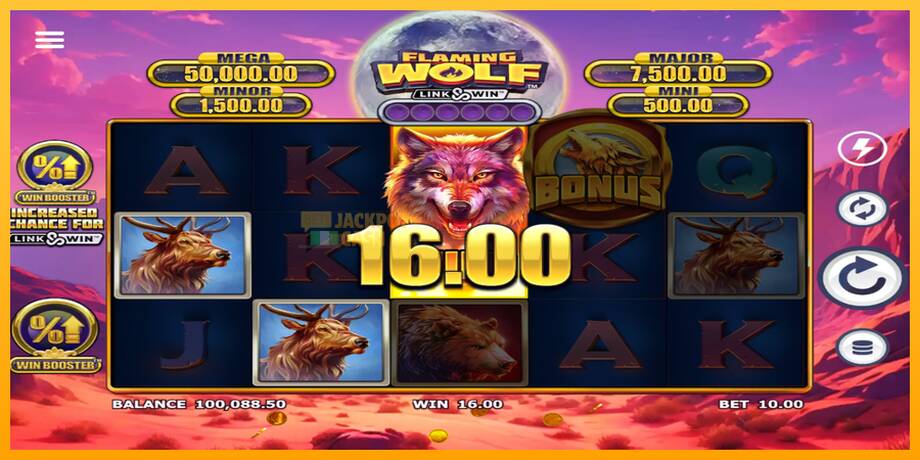 Flaming Wolf Link & Win машина за игри за пари, слика 3