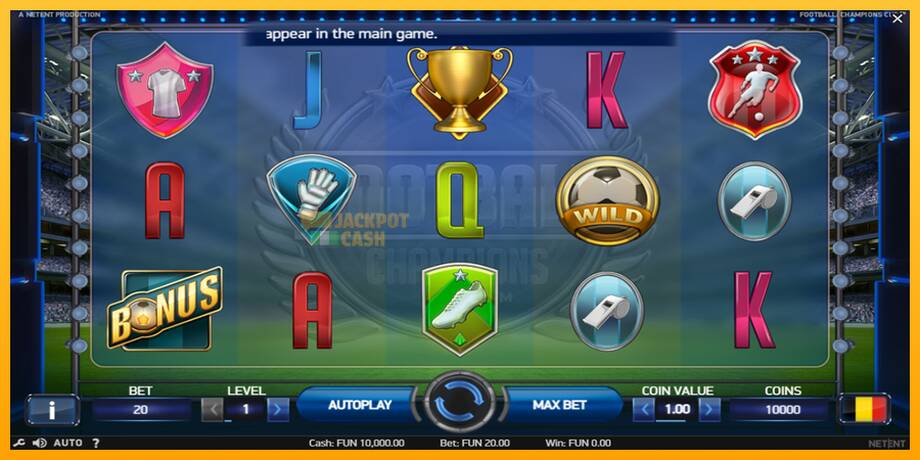 Football Champions Cup машина за игри за пари, слика 3