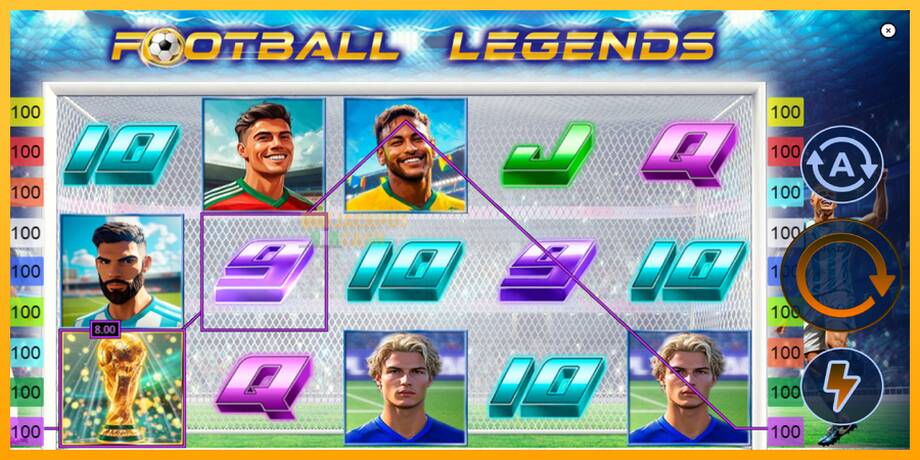 Football Legends машина за игри за пари, слика 3