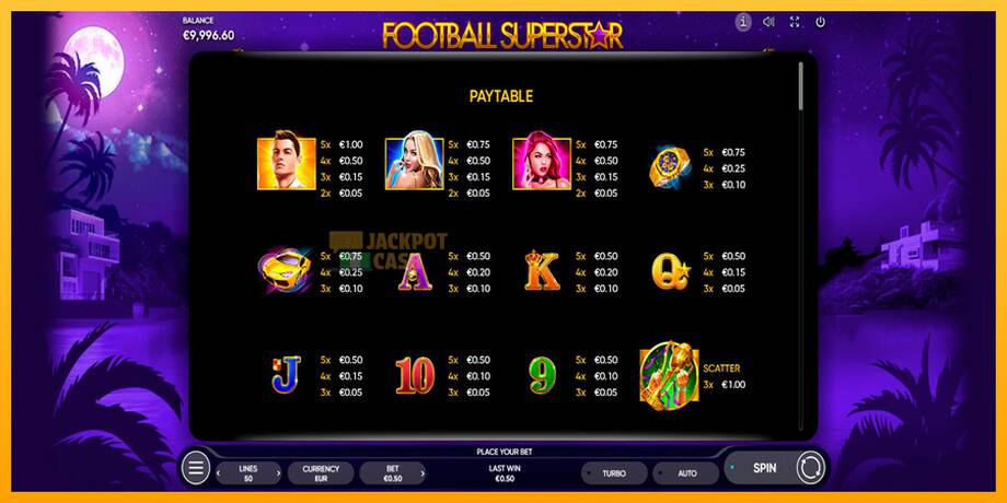 Football Superstar машина за игри за пари, слика 6