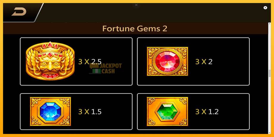 Fortune Gems 2 машина за игри за пари, слика 6