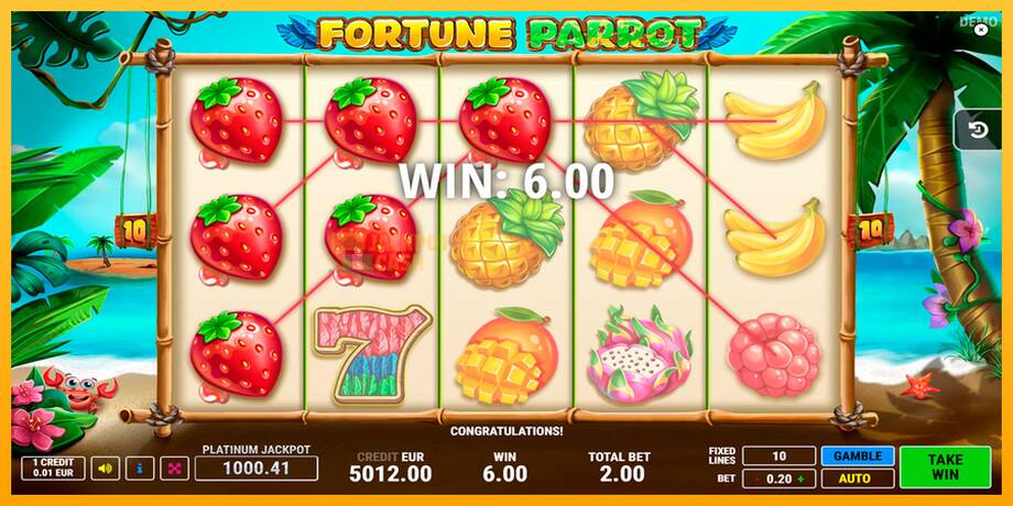 Fortune Parrot машина за игри за пари, слика 3