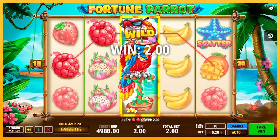 Fortune Parrot машина за игри за пари, слика 4