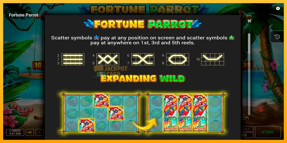 Fortune Parrot машина за игри за пари, слика 7