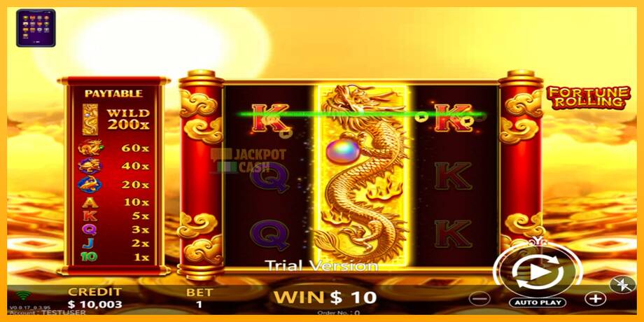 Fortune Rolling машина за игри за пари, слика 2