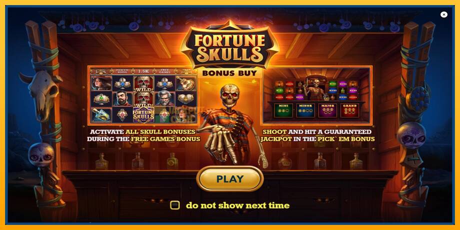 Fortune Skulls Bonus Buy машина за игри за пари, слика 1