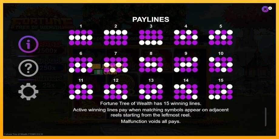 Fortune Tree of Wealth машина за игри за пари, слика 7