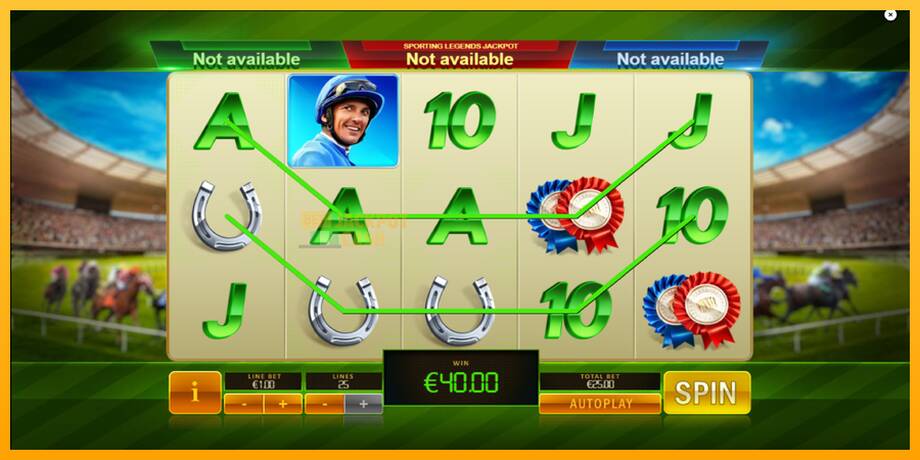 Frankie Dettori Sporting Legends машина за игри за пари, слика 3