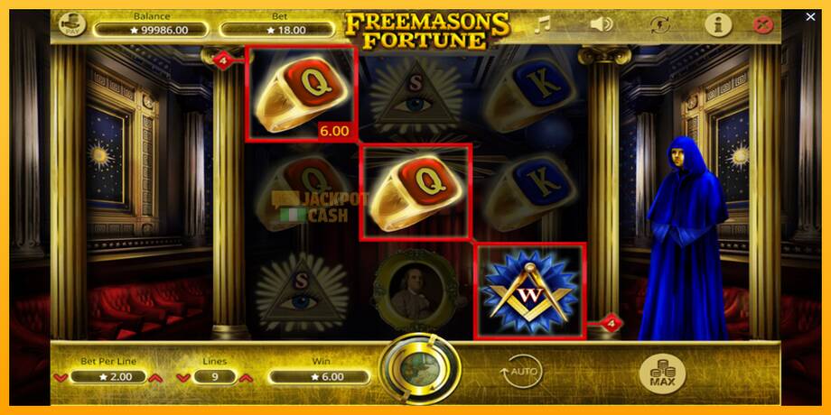 Freemasons Fortune машина за игри за пари, слика 3