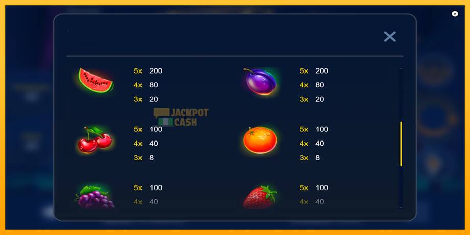 Fruit Glow машина за игри за пари, слика 7