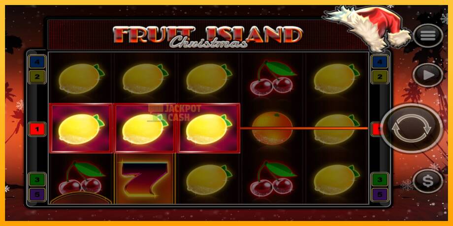 Fruit Island Christmas машина за игри за пари, слика 4