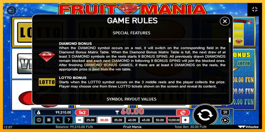 Fruit Mania машина за игри за пари, слика 7