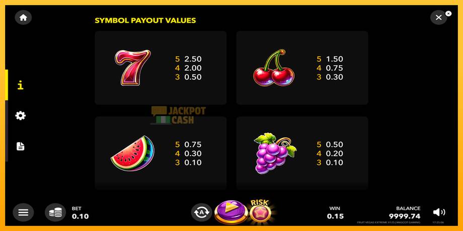 Fruit Vegas Extreme x125 машина за игри за пари, слика 6