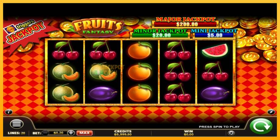 Fruits Fantasy машина за игри за пари, слика 2