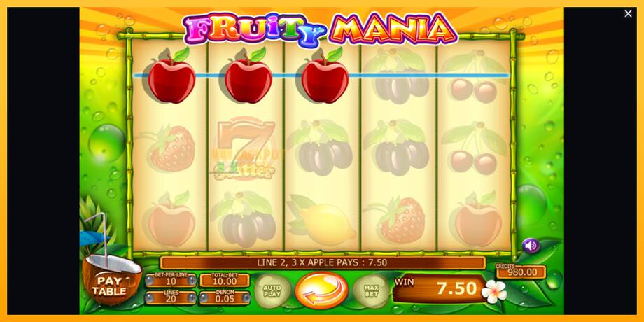 Fruity Mania машина за игри за пари, слика 2