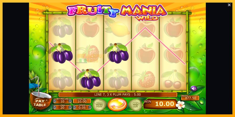 Fruity Mania машина за игри за пари, слика 4